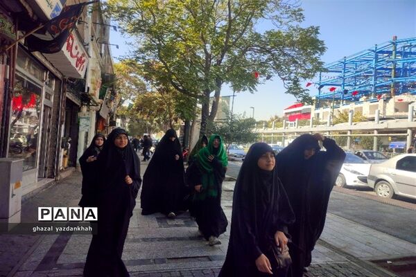 پیاده‌روی جاماندگان اربعین حسینی هیات دخترانه مهدخت