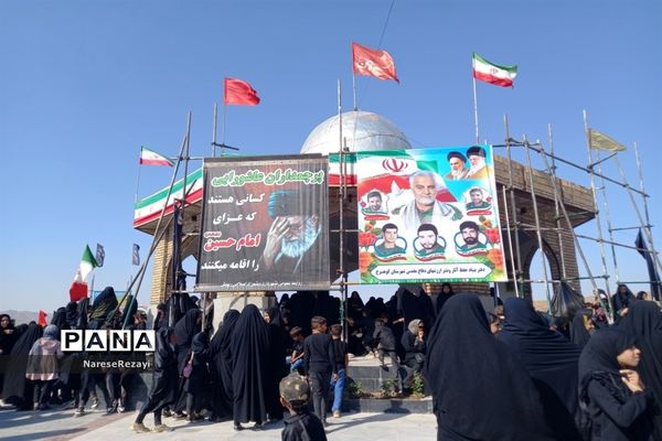 پیاده‌روی جاماندگان اربعین شهرستان کوهسرخ