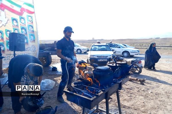 پیاده‌روی جاماندگان اربعین شهرستان کوهسرخ