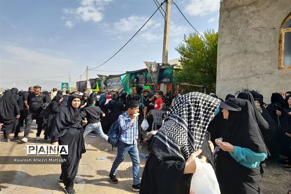پیاده‌روی جاماندگان اربعین حسینی در شهرستان کازرون