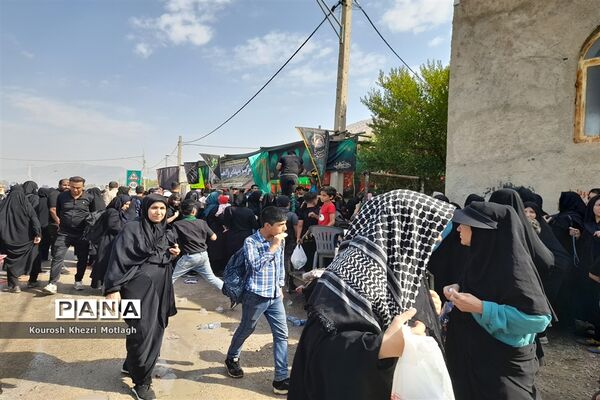 پیاده‌روی جاماندگان اربعین حسینی در شهرستان کازرون
