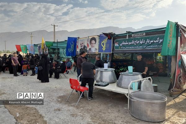 پیاده‌روی جاماندگان اربعین حسینی در شهرستان کازرون