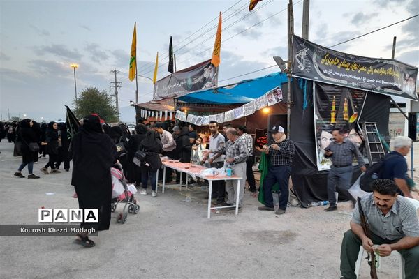 پیاده‌روی جاماندگان اربعین حسینی در شهرستان کازرون