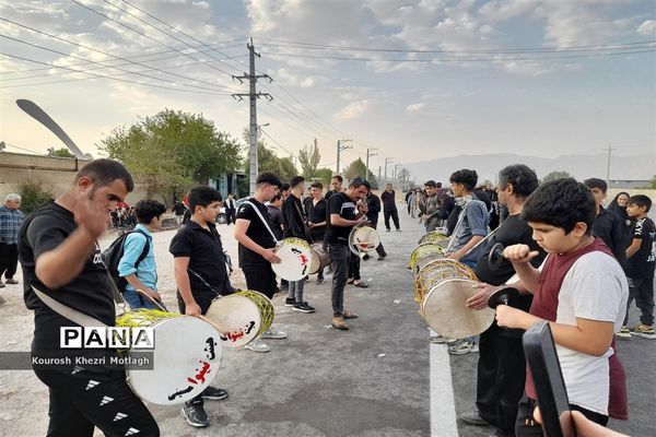 پیاده‌روی جاماندگان اربعین حسینی در شهرستان کازرون