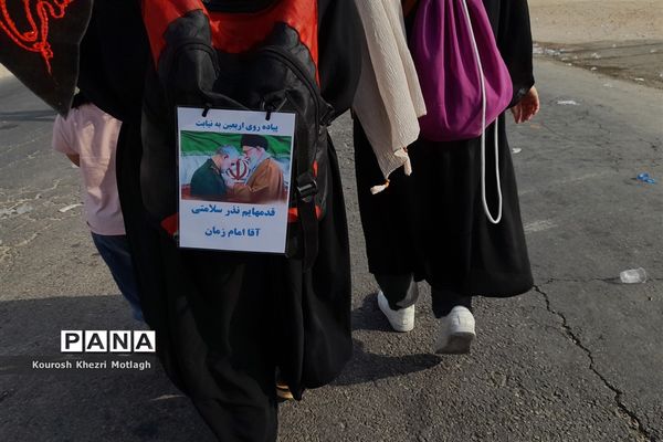 پیاده‌روی جاماندگان اربعین حسینی در شهرستان کازرون