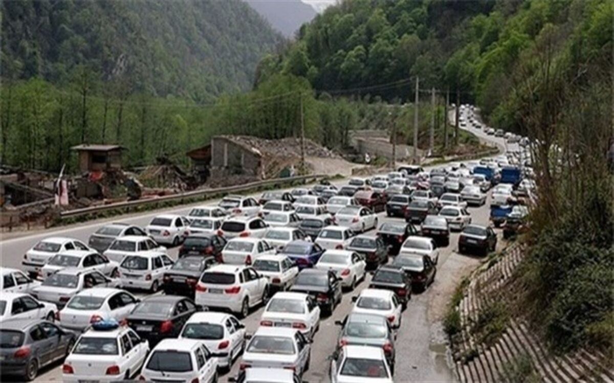 ترافیک سنگین در محورهای چالوس و هراز