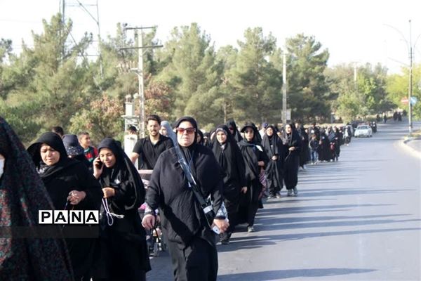 پای پیاده تا حرم  امام رضا (ع)