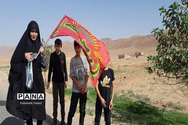 مراسم پیاده‌روی رضویّون به‌مناسبت سالروز شهادت امام رضا (ع) در شهرستان بام و صفی‌آباد