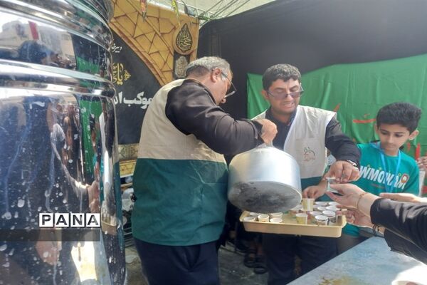 خدمت‌رسانی موکب داران و عاشقان حسینی به زائران امام رضا (ع) در عرصه میدان شهدا