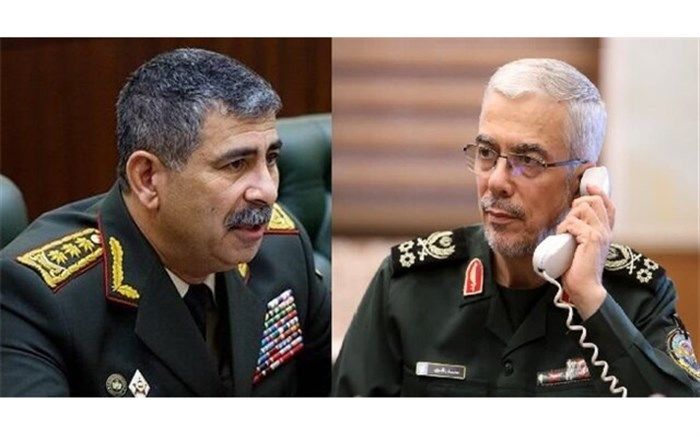 گفت‌وگو و تماس تلفنی سردار باقری با وزیر دفاع جمهوری آذربایجان
