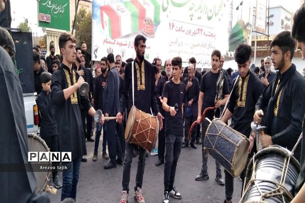 مراسم تشییع شهید گمنام در شهرستان‌ورامین