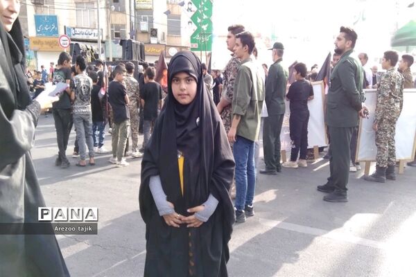 مراسم تشییع شهید گمنام در شهرستان‌ورامین