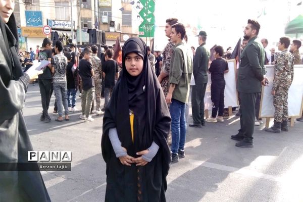 مراسم تشییع شهید گمنام در شهرستان‌ورامین