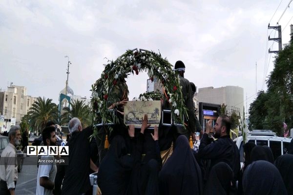 مراسم تشییع شهید گمنام در شهرستان‌ورامین