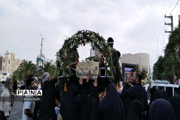 مراسم تشییع شهید گمنام در شهرستان‌ورامین