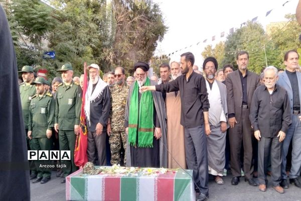 مراسم تشییع شهید گمنام در شهرستان‌ورامین