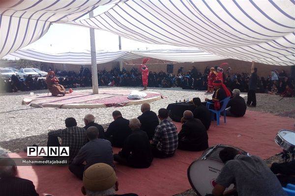برگزاری مراسم تعزیه‌خوانی شهادت امام حسن مجتبی (ع) در روستای تاج آباد داورزن