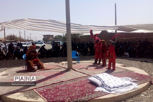 برگزاری مراسم تعزیه‌خوانی شهادت امام حسن مجتبی (ع) در روستای تاج آباد داورزن