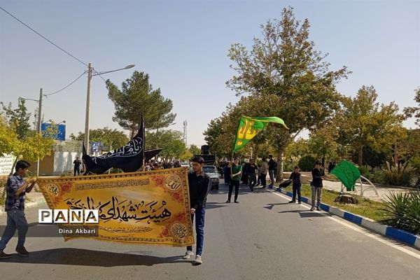 مراسم عزاداری مردم شهرستان گلبهار