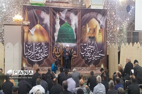 آیین سوگواری امام رئوف در آرامگاه سید حمزه کاشمر