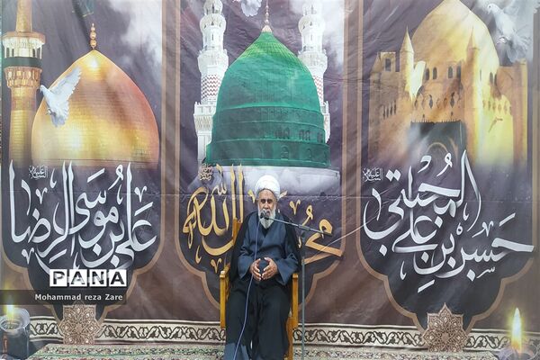 آیین سوگواری امام رئوف در آرامگاه سید حمزه کاشمر