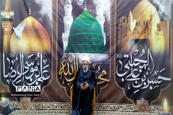 آیین سوگواری امام رئوف در آرامگاه سید حمزه کاشمر