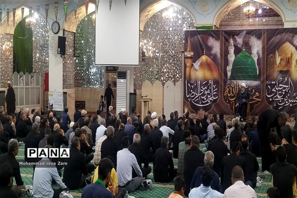 آیین سوگواری امام رئوف در آرامگاه سید حمزه کاشمر