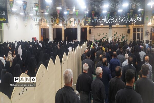آیین سوگواری امام رئوف در آرامگاه سید حمزه کاشمر