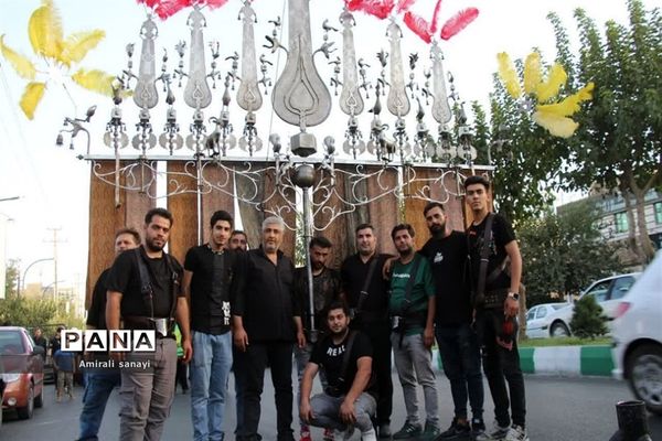 مراسم راهپیمایی عزاداری امام رضا (ع) در شهرستان‌قرچک