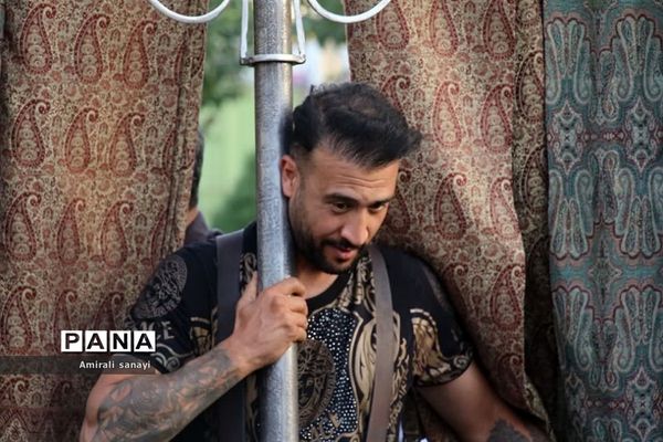 مراسم راهپیمایی عزاداری امام رضا (ع) در شهرستان‌قرچک