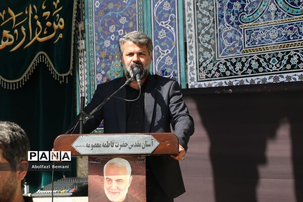 دسته عزاداری خادمان حرم خواهر در سوگ شهادت برادر