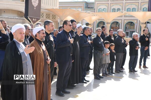 دسته عزاداری خادمان حرم خواهر در سوگ شهادت برادر