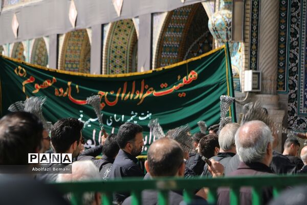 دسته عزاداری خادمان حرم خواهر در سوگ شهادت برادر