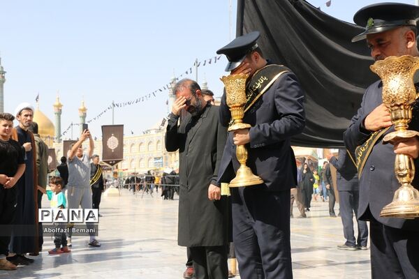 دسته عزاداری خادمان حرم خواهر در سوگ شهادت برادر