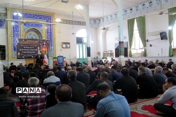 مراسم شهادت امام رضا(ع) در شهر درق توابع شهرستان گرمه