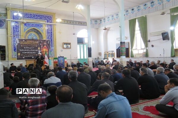 مراسم شهادت امام رضا(ع) در شهر درق توابع شهرستان گرمه