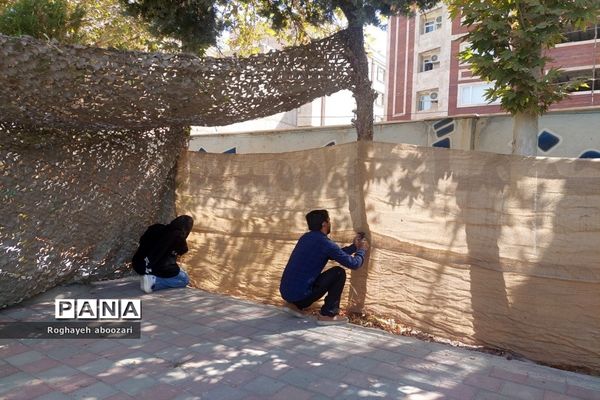 آماده‌سازی دبیرستان عصمت صفادشت به‌مناسبت بازگشایی و هفته دفاع مقدس