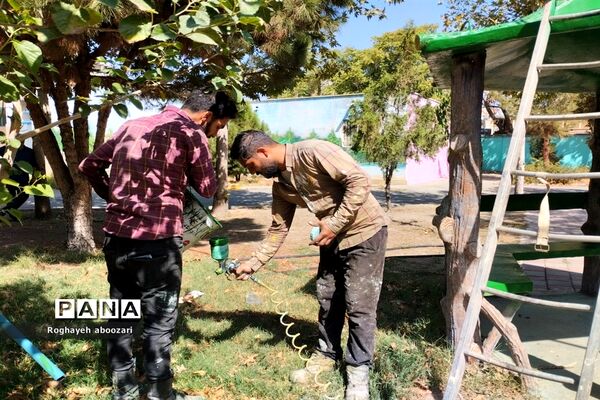 آماده‌سازی دبیرستان عصمت صفادشت به‌مناسبت بازگشایی و هفته دفاع مقدس
