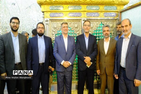 غبارروبی حرم مطهر حضرت جعفر بن موسی الکاظم (ع) شهرستان پیشوا