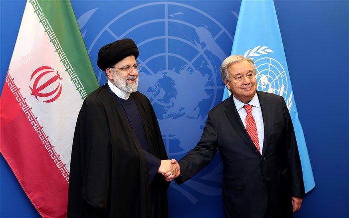 آیت الله رئیسی با دبیرکل سازمان ملل دیدار کرد