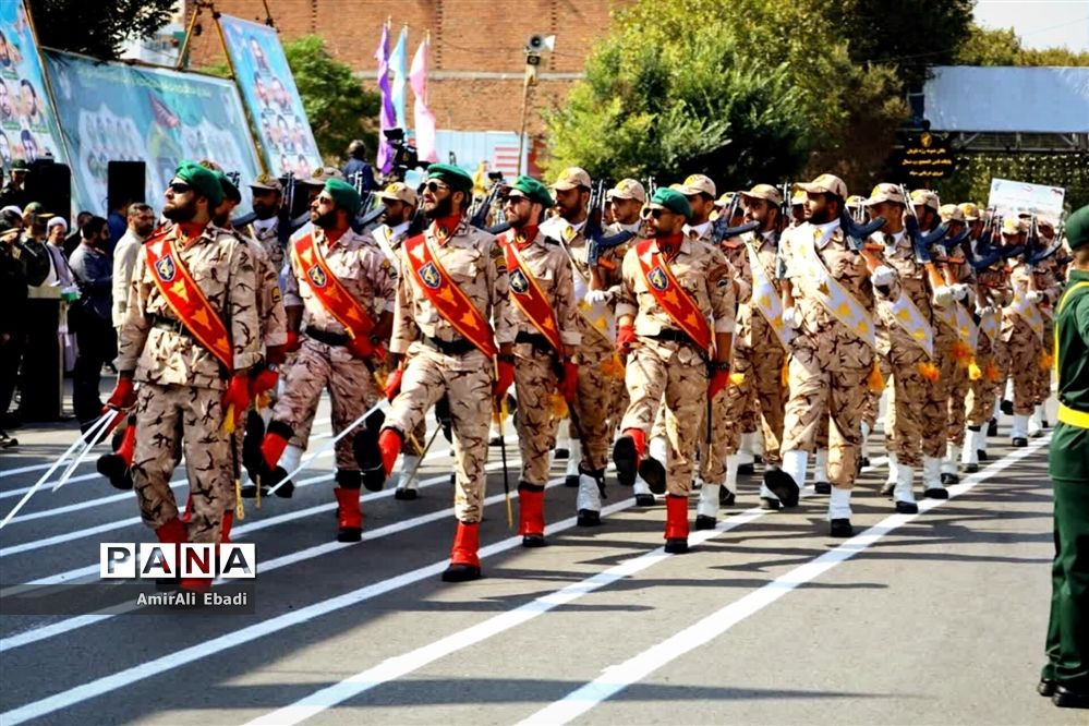 رژه نیروهای مسلح در استان مازندران