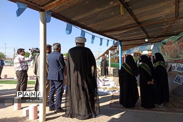 نواختن زنگ آغاز تحصیل شکوفه‌ها در دبستان پروین اعتصامی آبادان