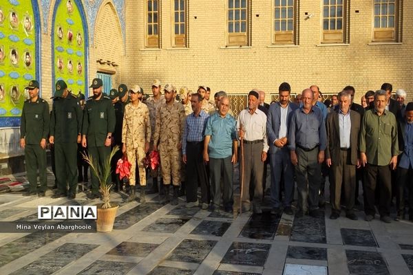 مزار شهدای گمنام شهرستان‌پیشوا گلباران شد