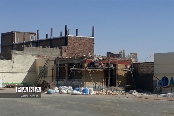 آماده سازی دبیرستان عصمتیه برای آغاز سال تحصیلی