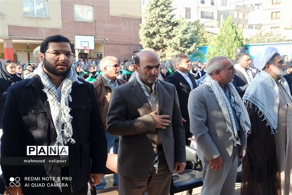 نواختن زنگ مهر ومقاومت در مدارس استان قزوین