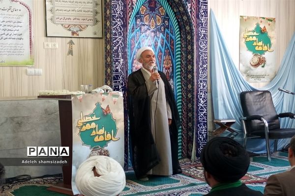 اقامه نماز ظهر و عصر توسط نماینده ولی فقیه و امام جمعه مشهد مقدس در آغاز سال تحصیلی در دبیرستان شاهد فاطمیه