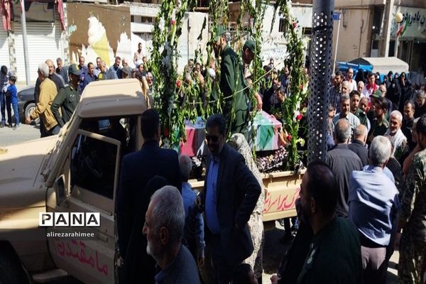 تشیع پیکر مطهر شهید گمنام در شهرستان فیروزکوه