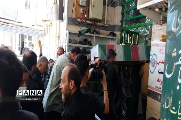 تشیع پیکر مطهر شهید گمنام در شهرستان فیروزکوه