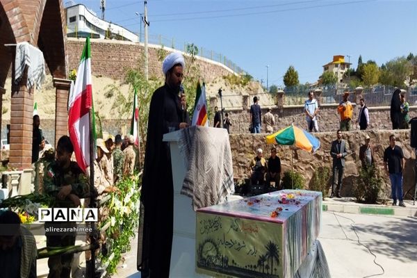 تشیع پیکر مطهر شهید گمنام در شهرستان فیروزکوه