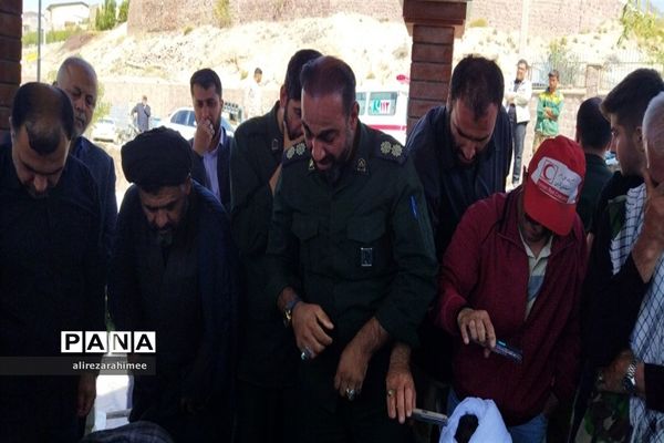 تشیع پیکر مطهر شهید گمنام در شهرستان فیروزکوه